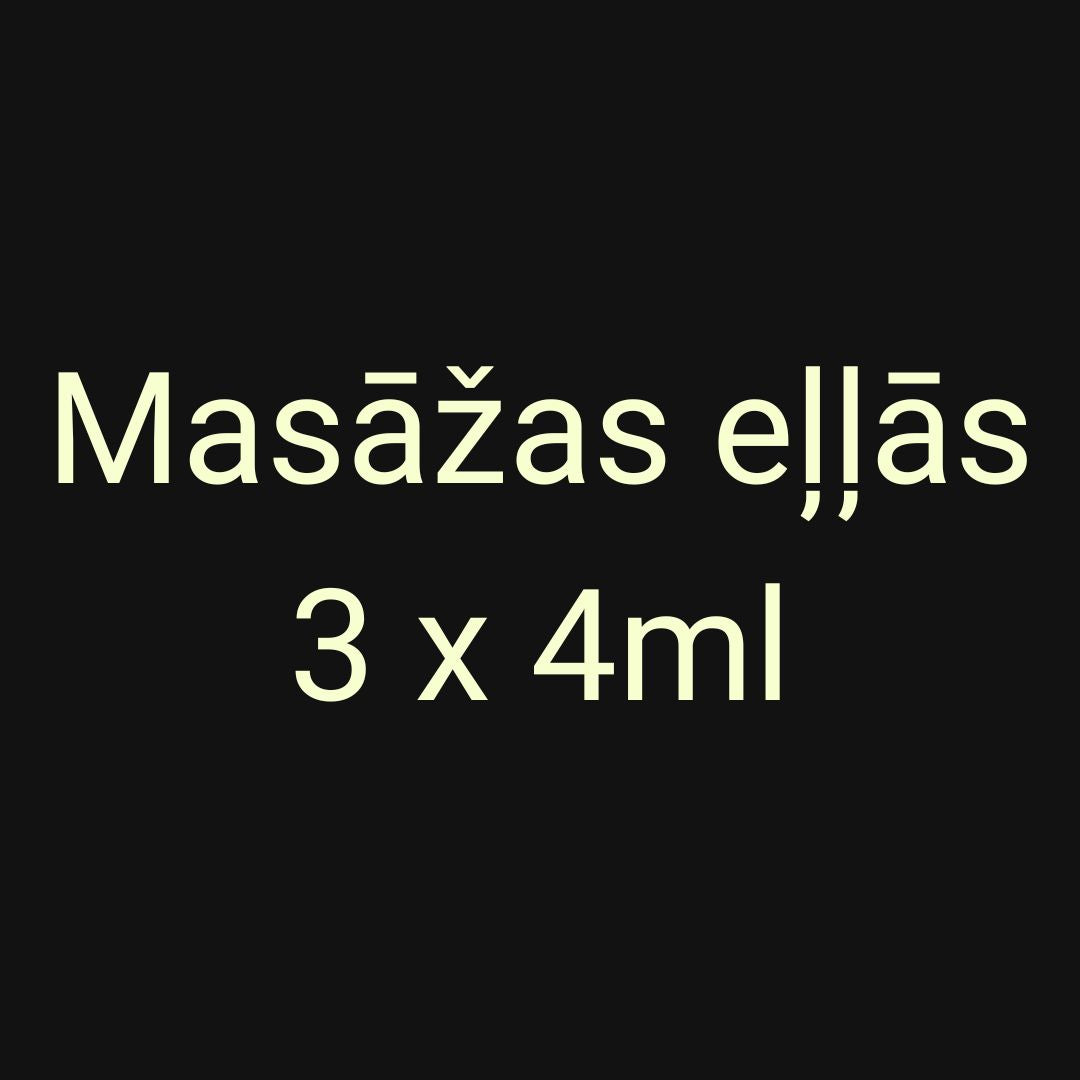 Masāžas eļļās 3 x 4ml